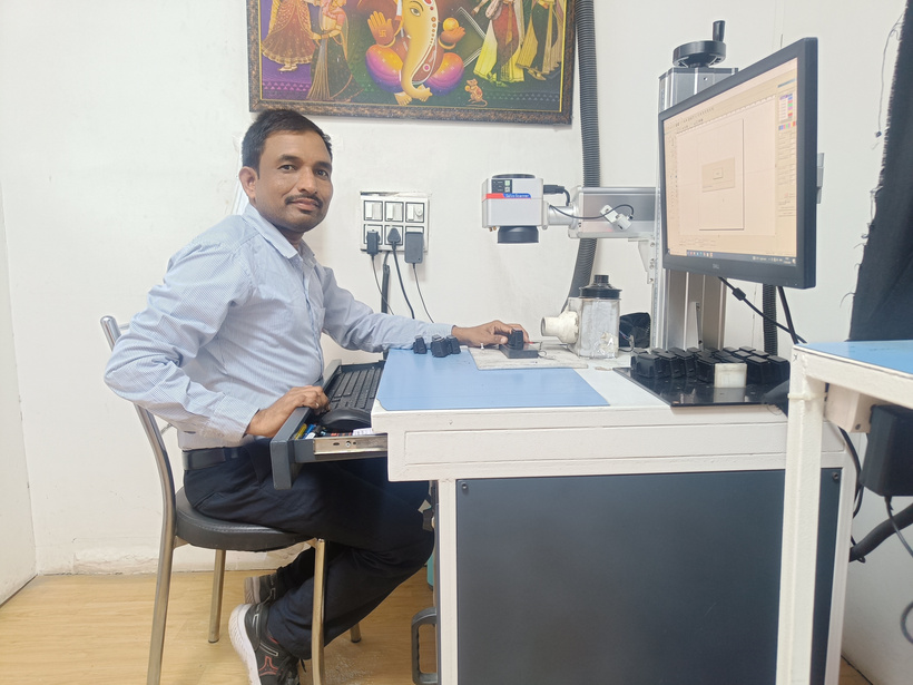 Computerized Laser Etching Line at Adiraj Coating Chakan